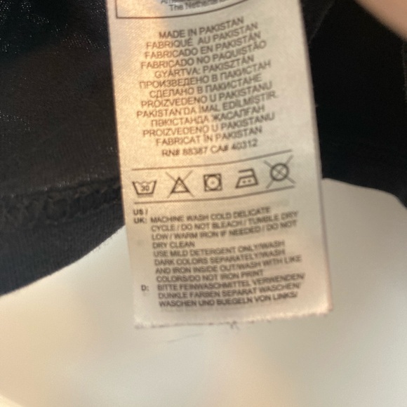 Adidas Kids Black and White Long Sleeve Tee - Picture 4 of 4